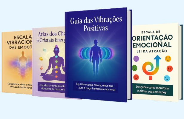 Mockup do kit completo (Guia + 3 bônus)