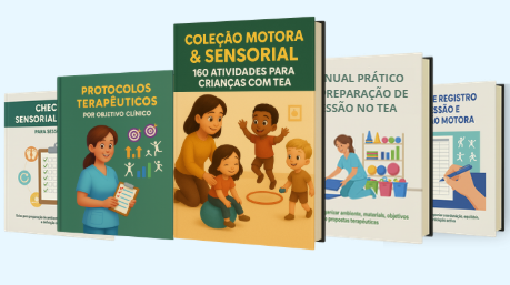 Coleção Clínica TEA com 160 dinâmicas motoras e sensoriais para crianças autistas