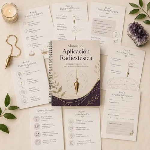 Manual de aplicación radiestésica para prácticas terapéuticas