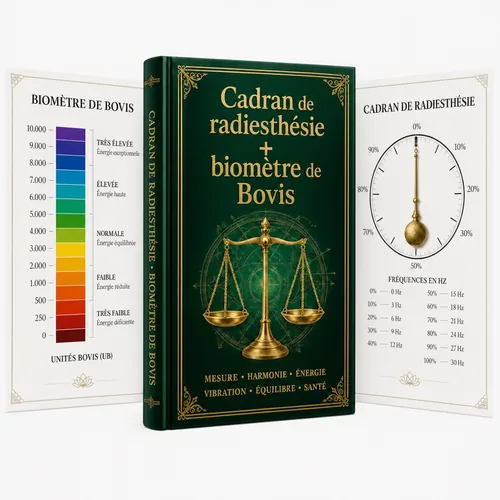 Cadran de Radiesthésie, Biomètre et Manuel de Mesure