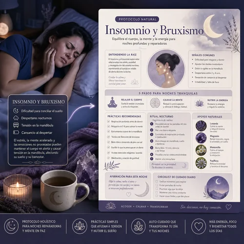 Protocolo natural para el insomnio y el bruxismo